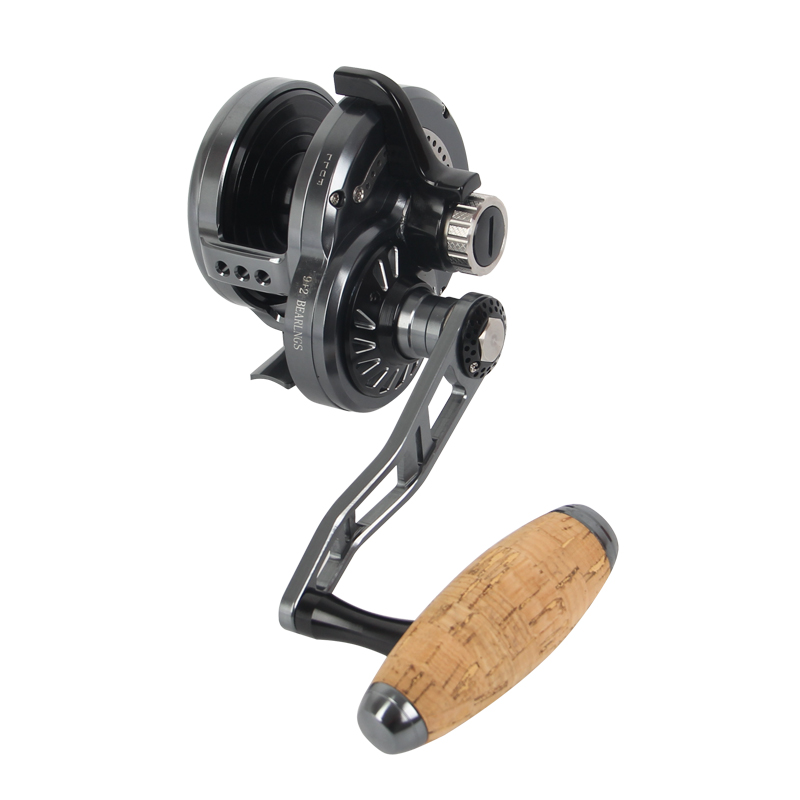 Reel Drag Knob - コルクハンドル付き金属スピニングフィッシングリール,スロージギングリール,塩水,高品質,最大抗力30kg, 9 2bb