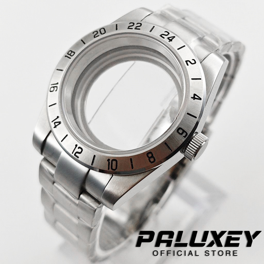 Reel Case - NH35 39mm ベイシリーズ 24時間GMT スチールベゼル サファイアウォッチケース