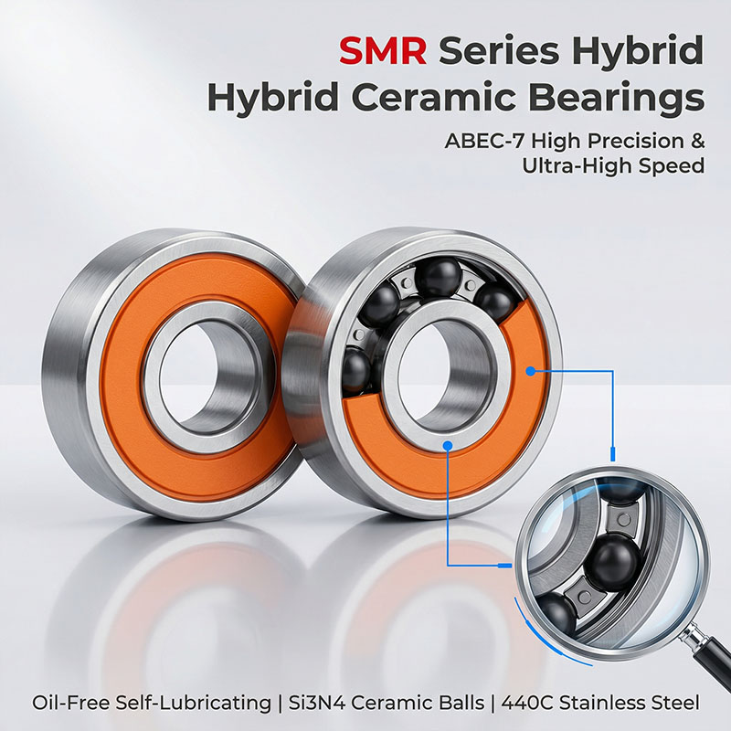 Fly Reel - 3 個釣りリールベアリング 3x8x3 SMR83 2RS ハイブリッドセラミックボールベアリング