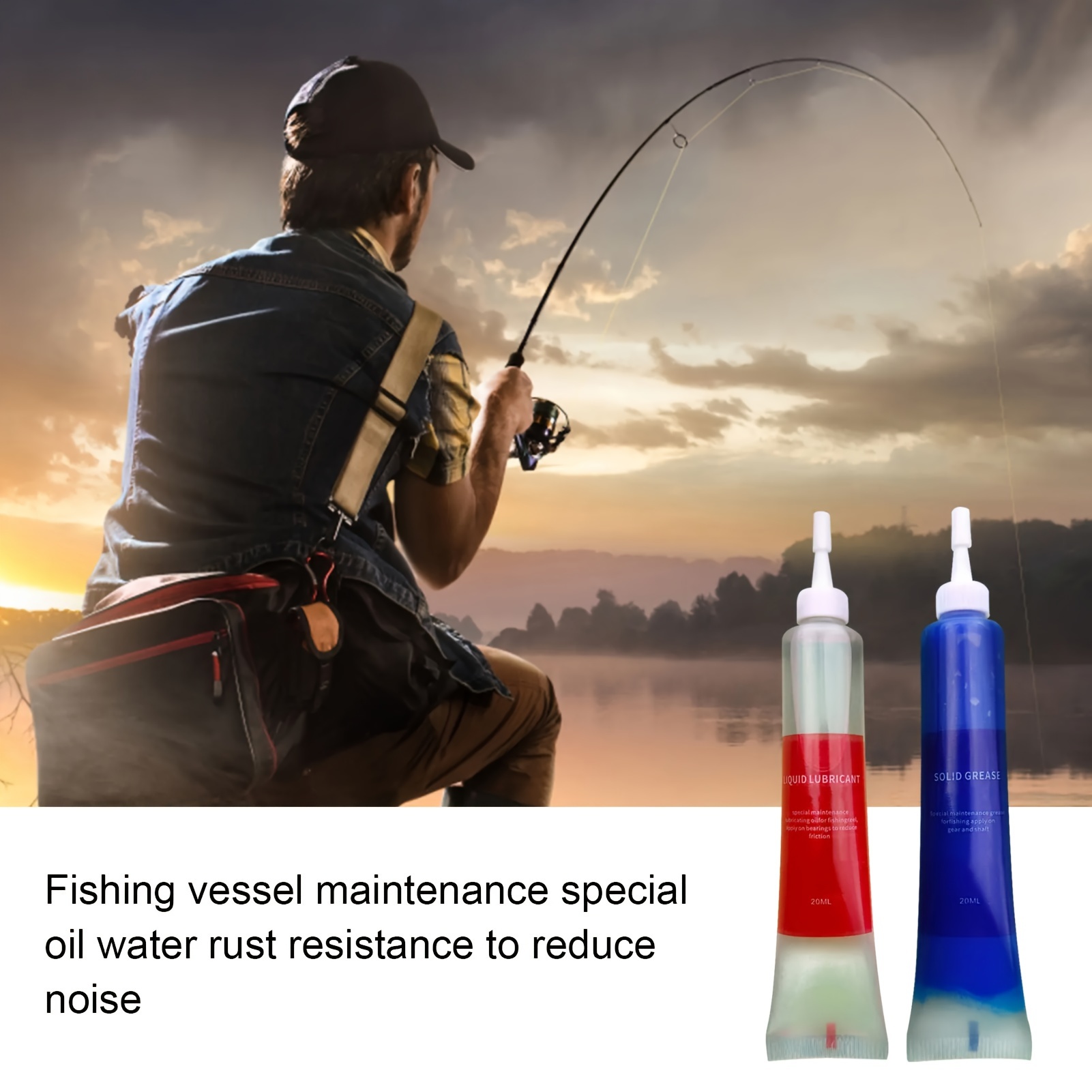 Reel Cover - 4個入り釣り用リールメンテナンスキット 釣り用リール保護グリース＋潤滑油 釣り用リールベアリングメンテナンスオイル