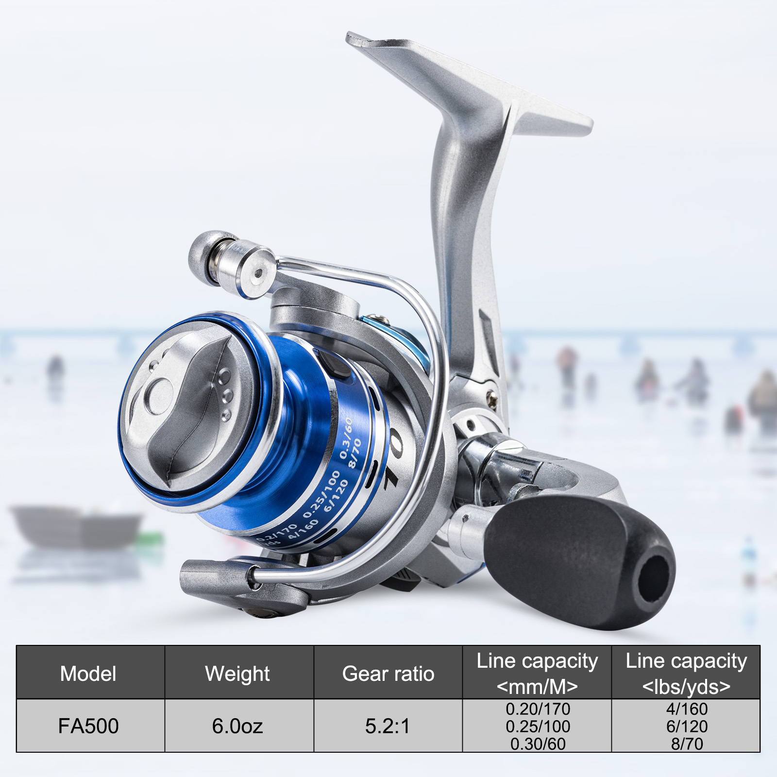 Goture 新しいアイスフィッシングリール冬ギア比 5.2 - Ice Fishing Reel のレビューと価格