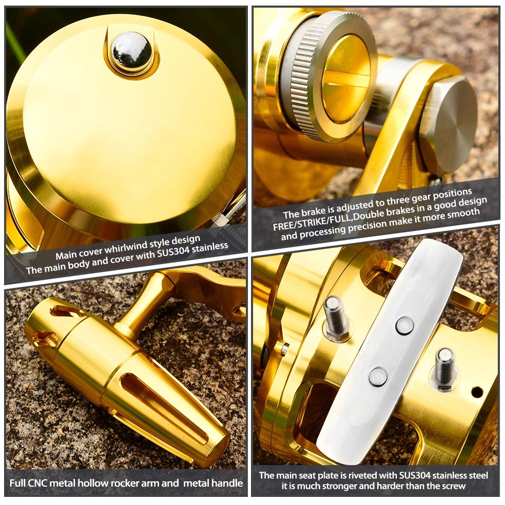 PRO BEROS トローリングリール 5.7:1 高速 C - Reel Handle のレビューと価格