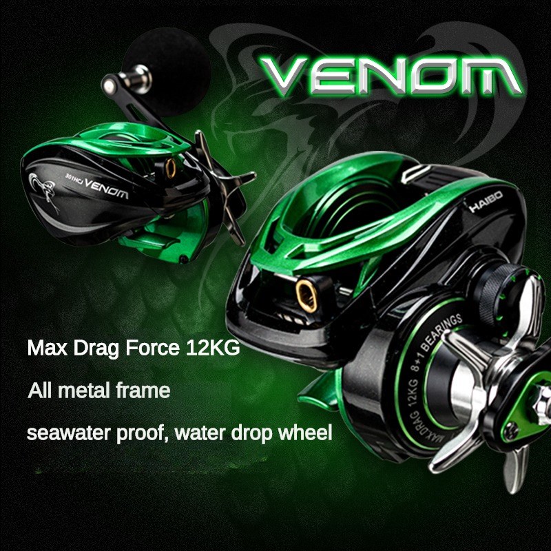 Haiibo-海水魚釣りリール,8 1bbウォータードロップ - Ice Fishing Reel のレビューと価格