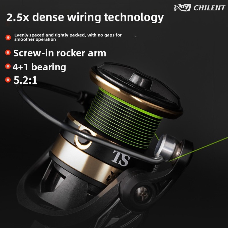 最先端のワイヤー配置を採用した隙間のないスピニングリール、長 - Ice Fishing Reel のレビューと価格